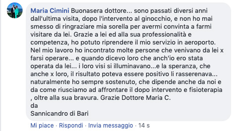 Opinione sul Dott. Michele Massaro - Specialista protesi anca e ginocchio