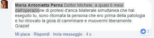 Opinione sul Dott. Michele Massaro - Specialista protesi anca e ginocchio