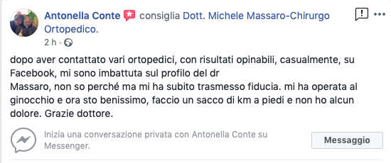 Opinione sul Dott. Michele Massaro - Specialista protesi anca e ginocchio