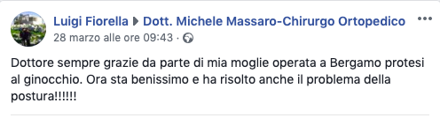 Opinione sul Dott. Michele Massaro - Specialista protesi anca e ginocchio