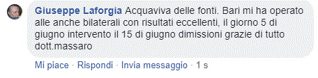 Opinione sul Dott. Michele Massaro - Specialista protesi anca e ginocchio