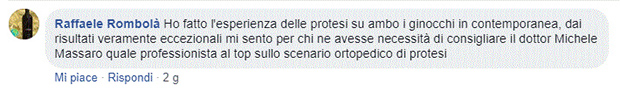 Opinione sul Dott. Michele Massaro - Specialista protesi anca e ginocchio