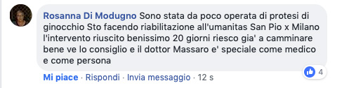 Opinione sul Dott. Michele Massaro - Specialista protesi anca e ginocchio