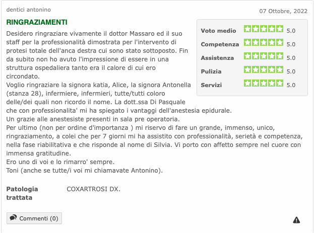 recensione Dott. Massaro Michele