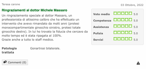 recensione Dott. Massaro Michele