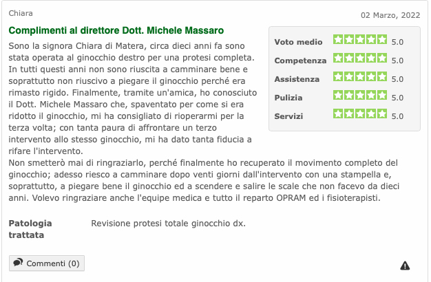 recensione Dott. Massaro Michele