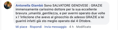 Opinione sul Dott. Michele Massaro - Specialista protesi anca e ginocchio