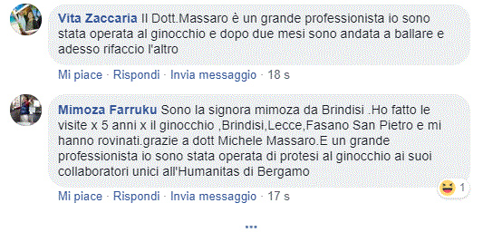 Opinione sul Dott. Michele Massaro - Specialista protesi anca e ginocchio