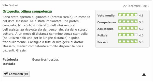 recensioni Ortopedico Massaro